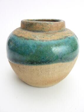 Antique Green Glazed Chinese Ginger Jar